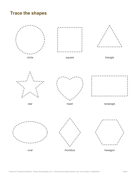 Preview of the first page of Shape tracing